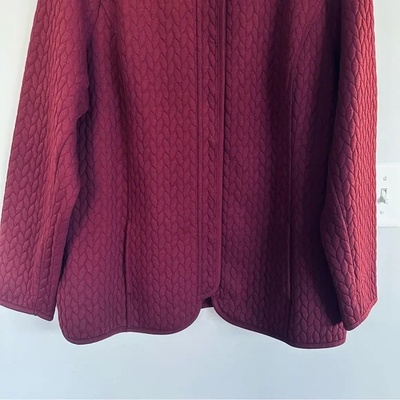 Isaac Mizrahi Live Knit Jacket Stunner w/ Snaps, Size 1X - Picture 4 of 14